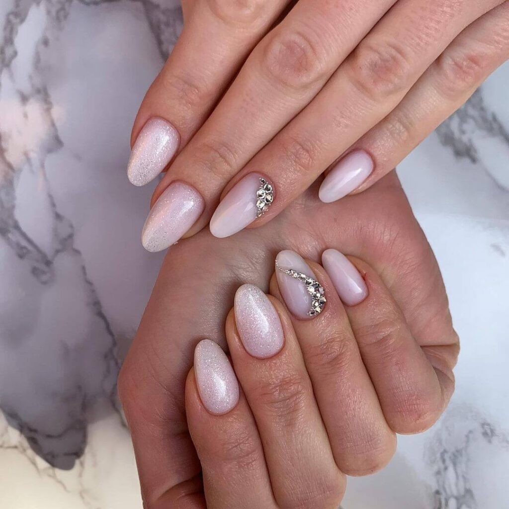 Stunning wedding nail designs