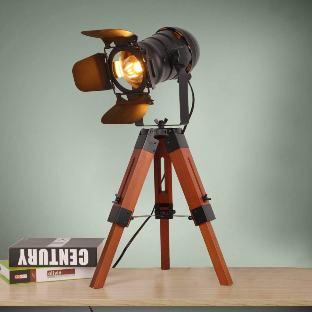 Tripod Cinema Table Lamp