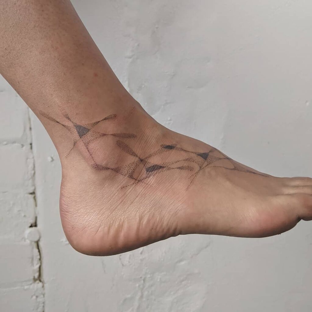 abstract Foot tattoo