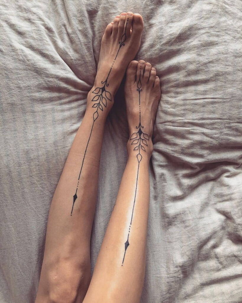 arrow Foot tattoo