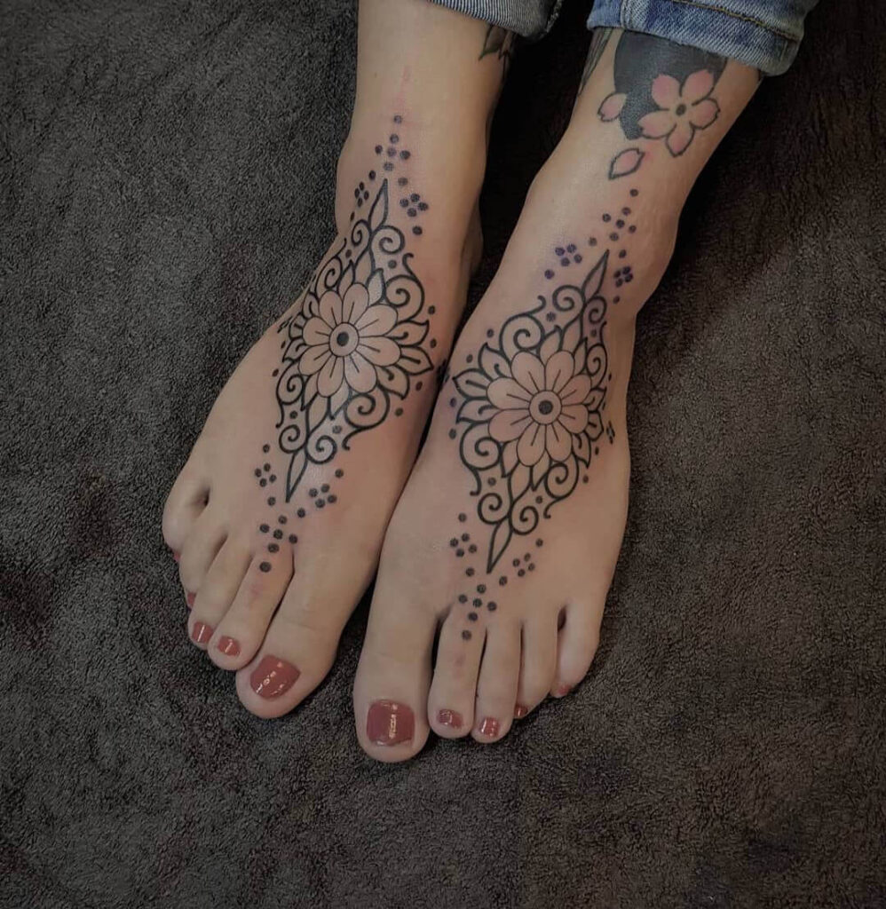 clear Foot tattoo