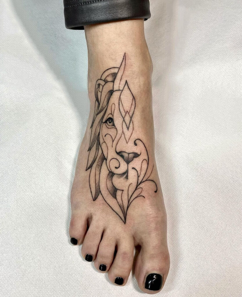 lion Foot tattoo