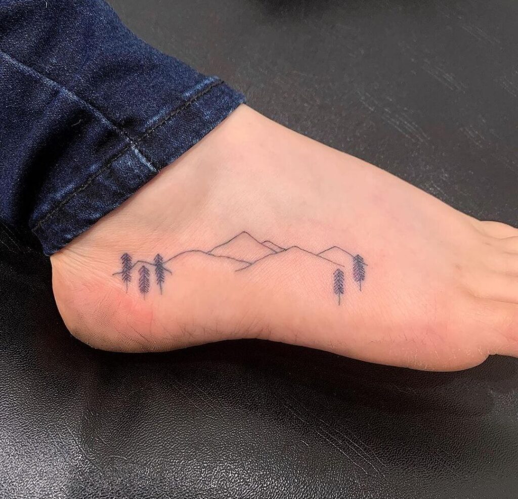 nature Foot tattoo