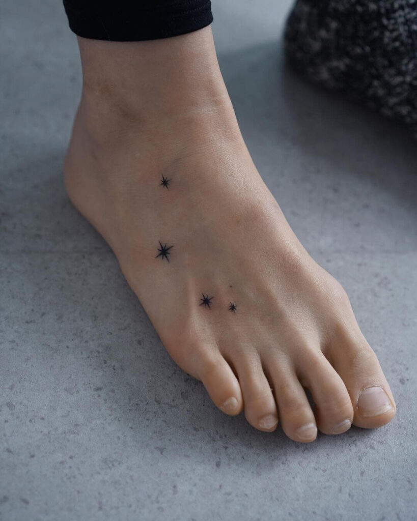star Foot tattoo