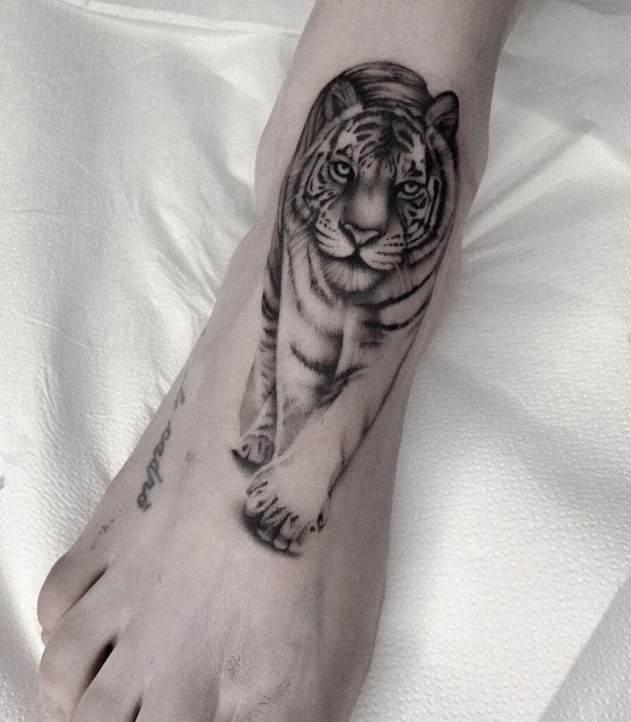 tiger Foot tattoo