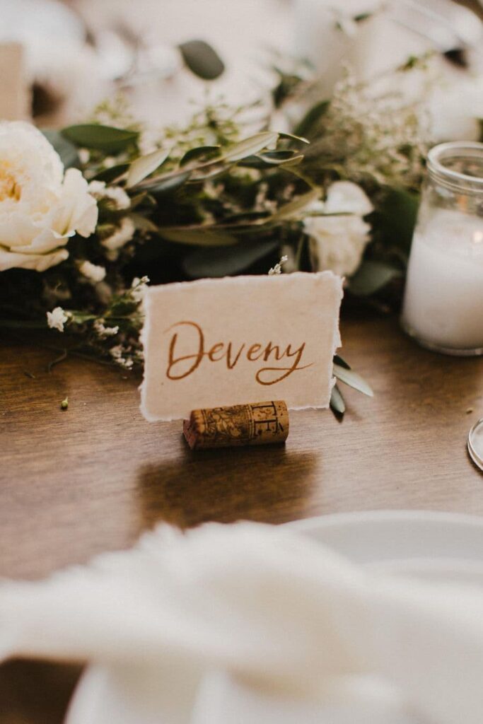 Table decoration details