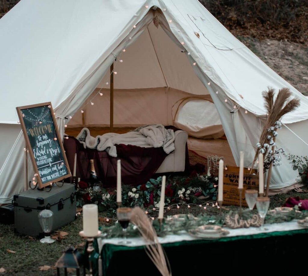 Tent rest area