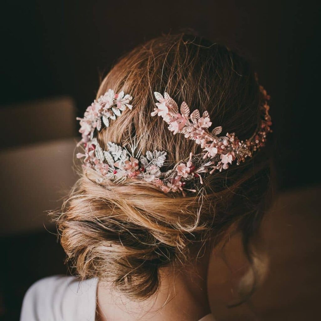 Simple wedding hairstyle