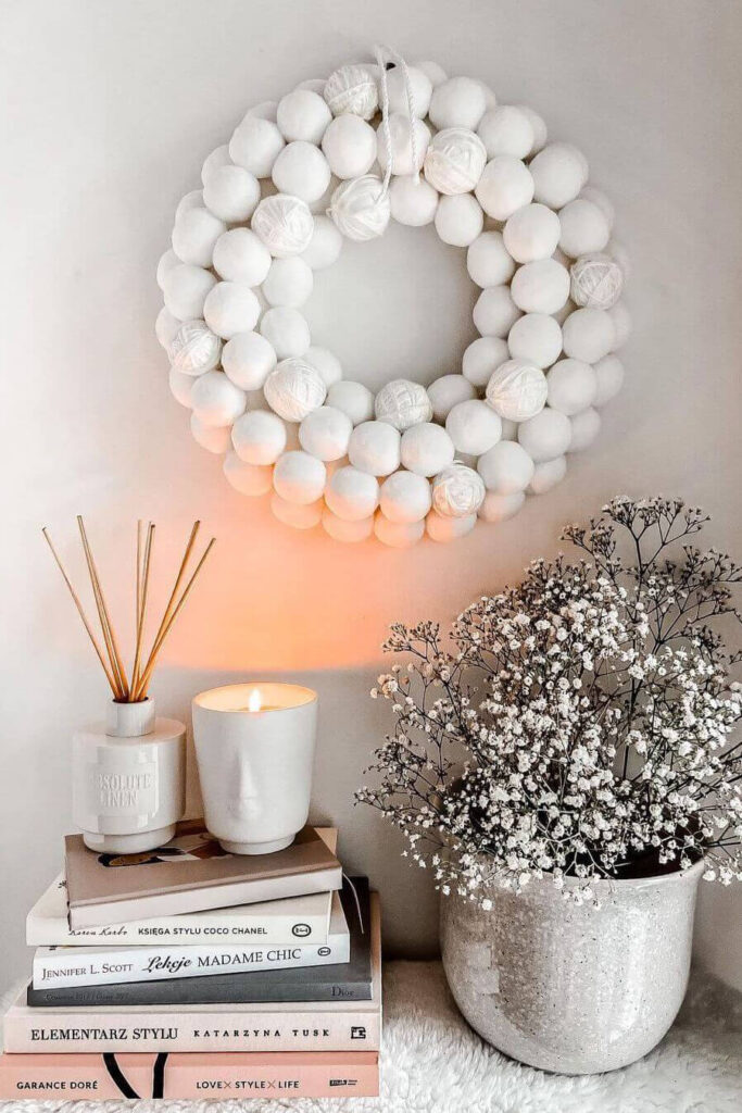 Spring white decoration