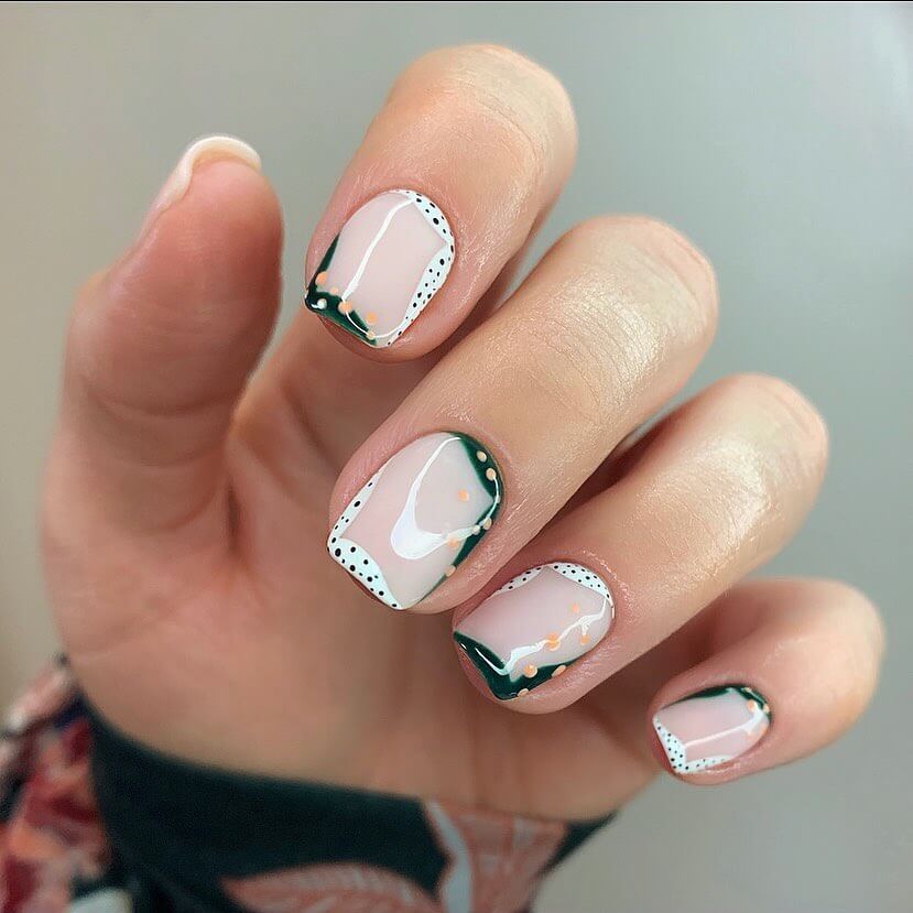 Boho square nails