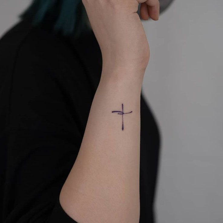 Cross Wrist Tattoo