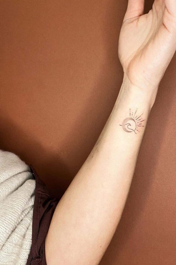 Multi-element wrist tattoo