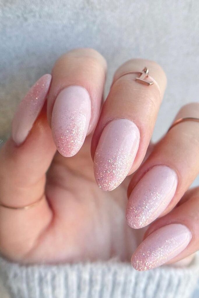 glitter ombre nails