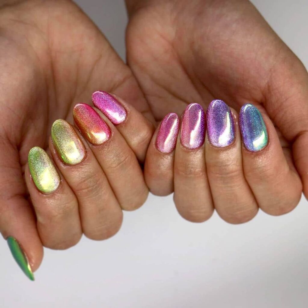 glitter ombre nails