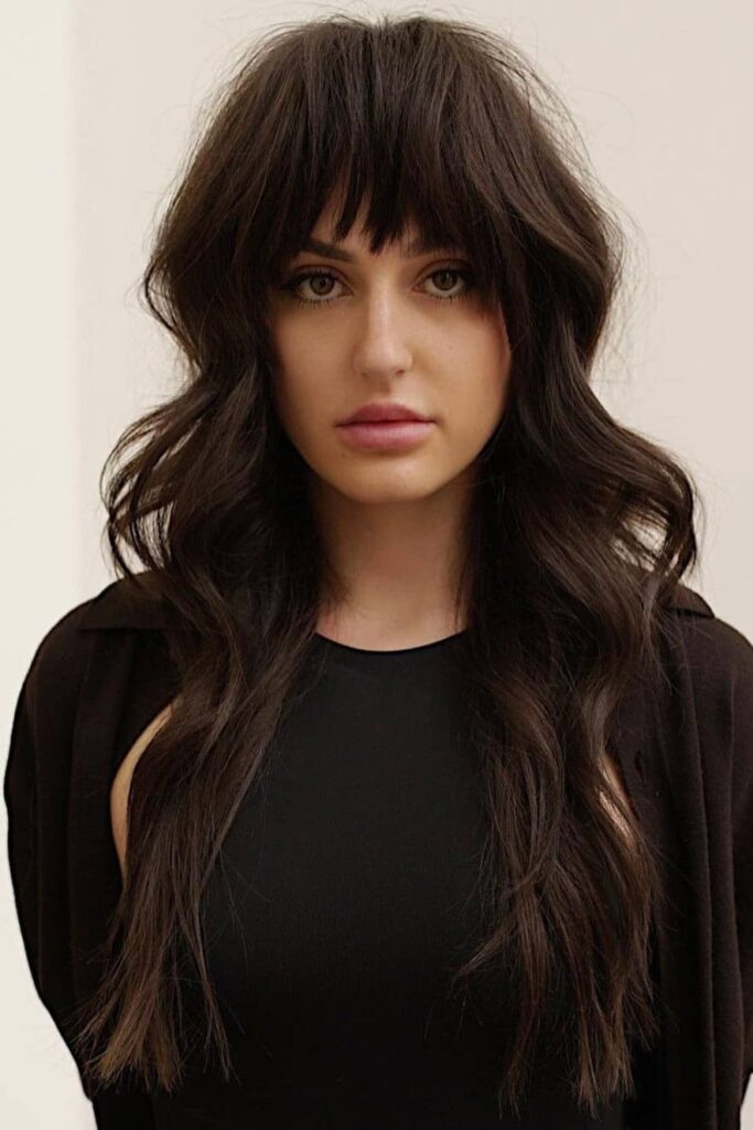 hairstyle with bangs