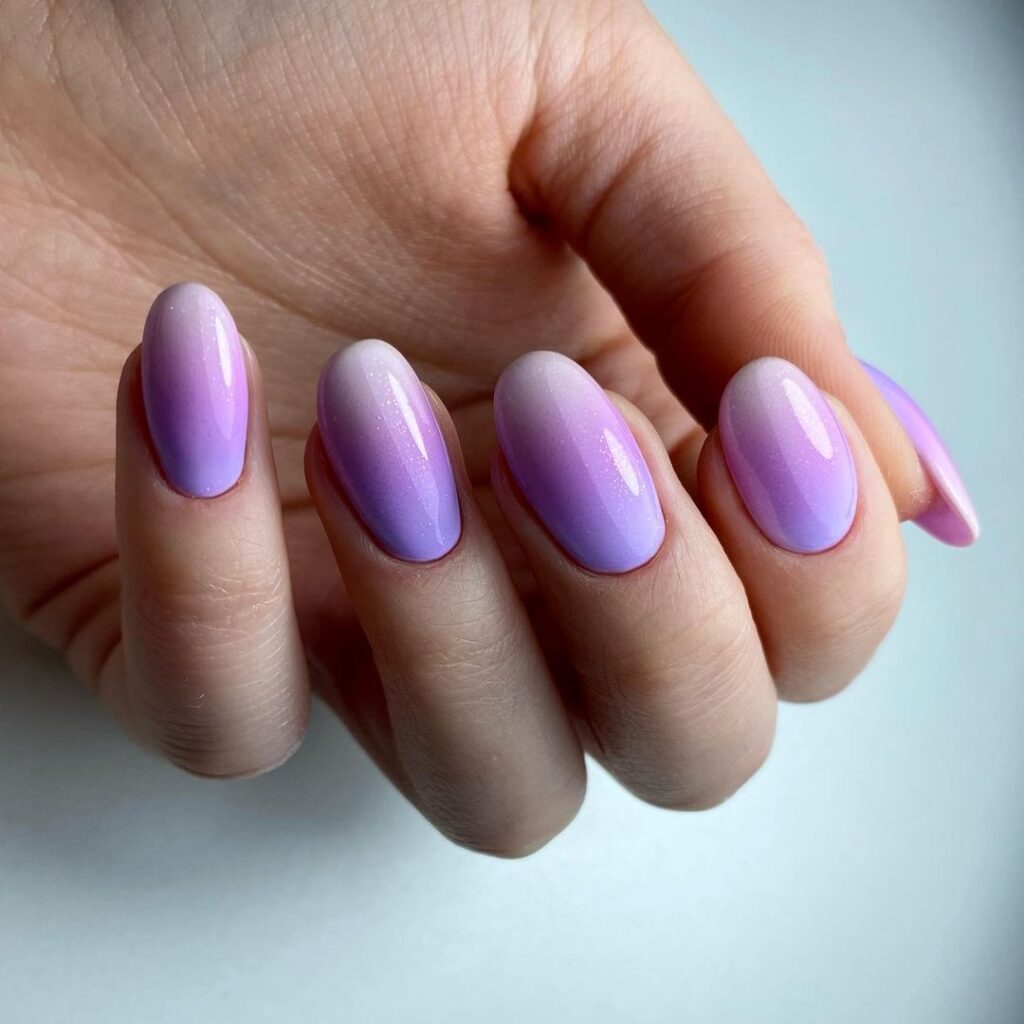 purple ombre nails