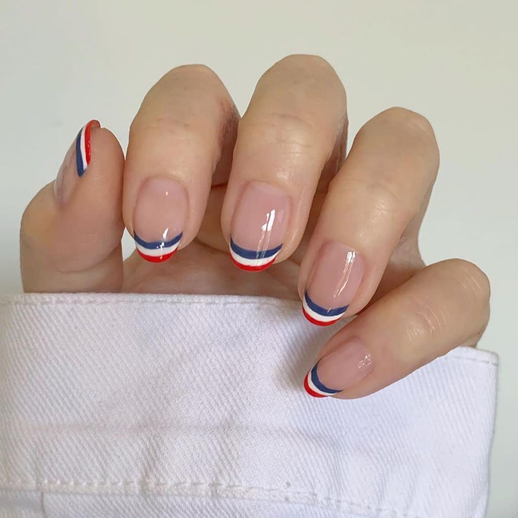 Short French nails