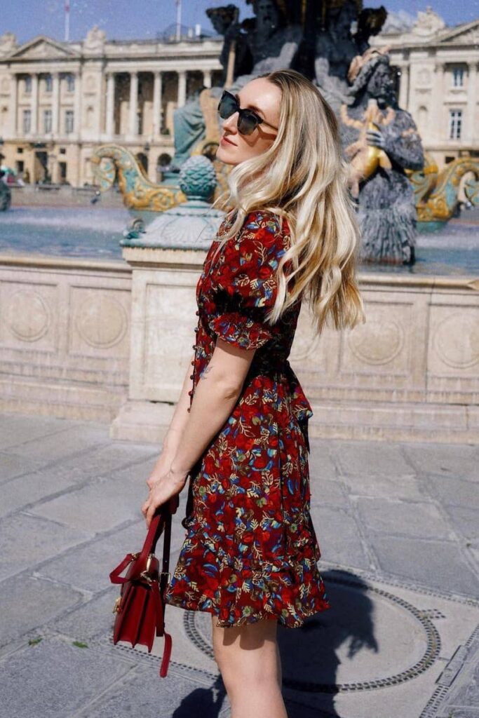 Cherry red dress