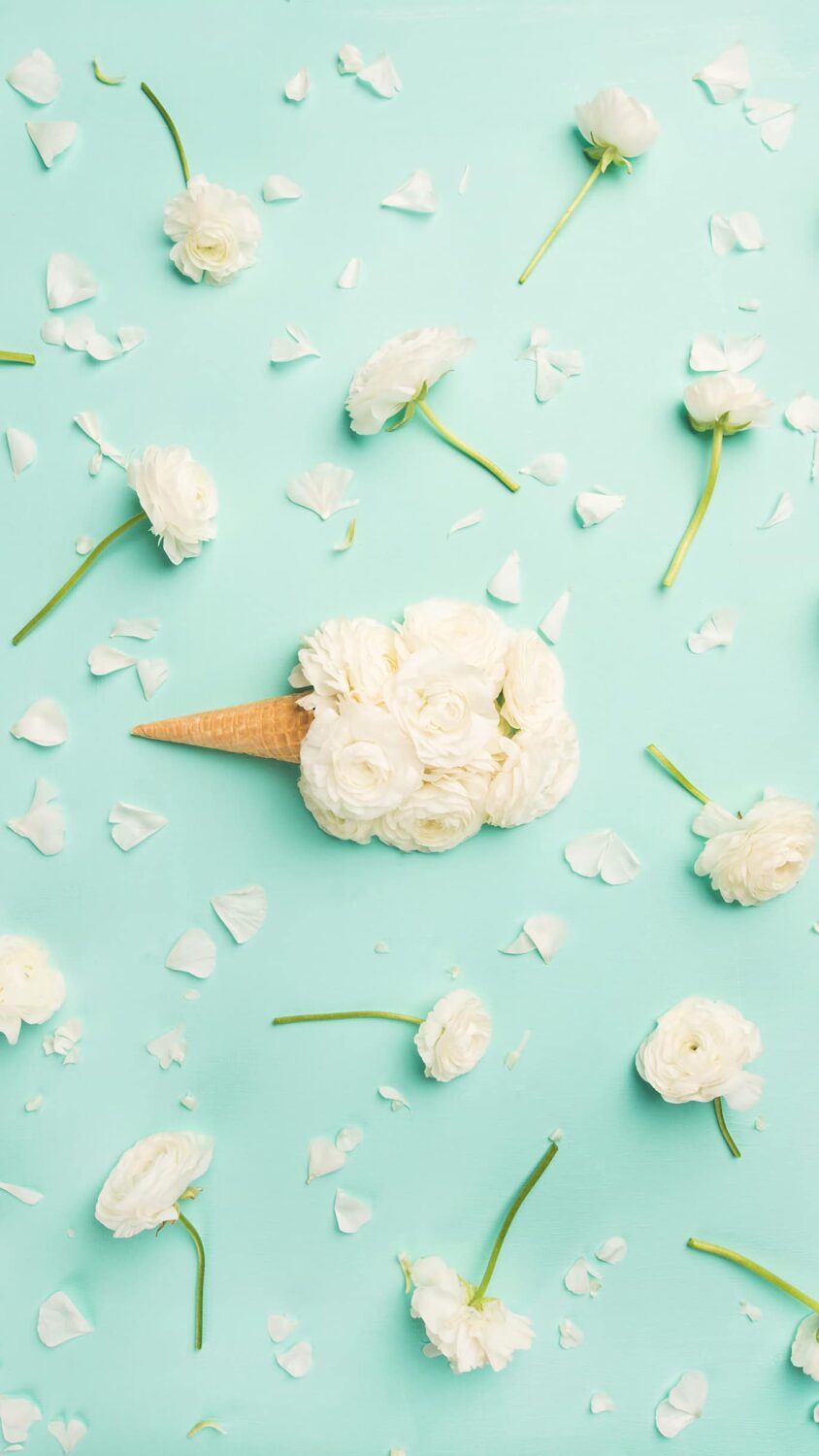 Flower ice cream