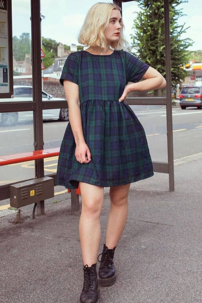 Plaid dress