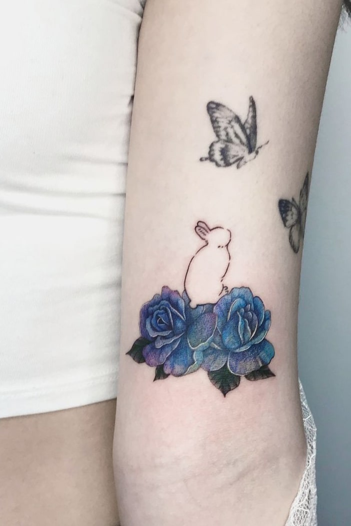 Cute rose tattoo