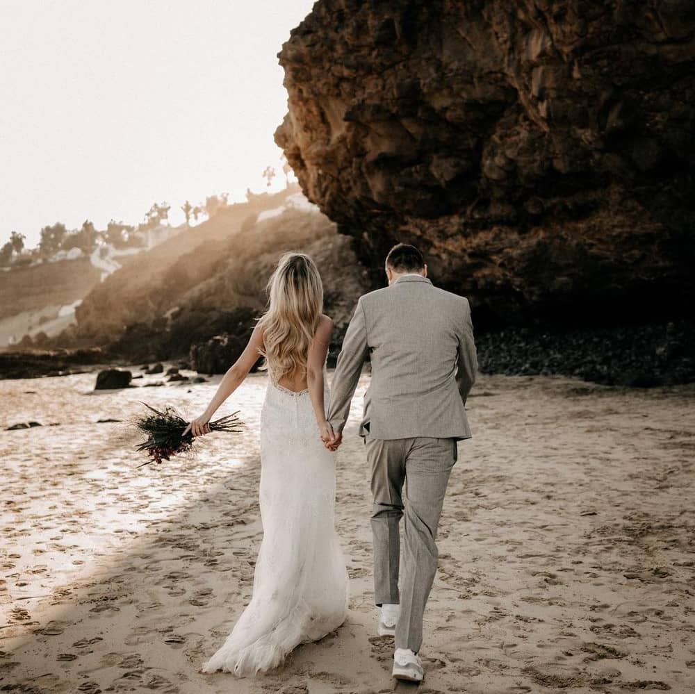 Photographie de mariage à la plage