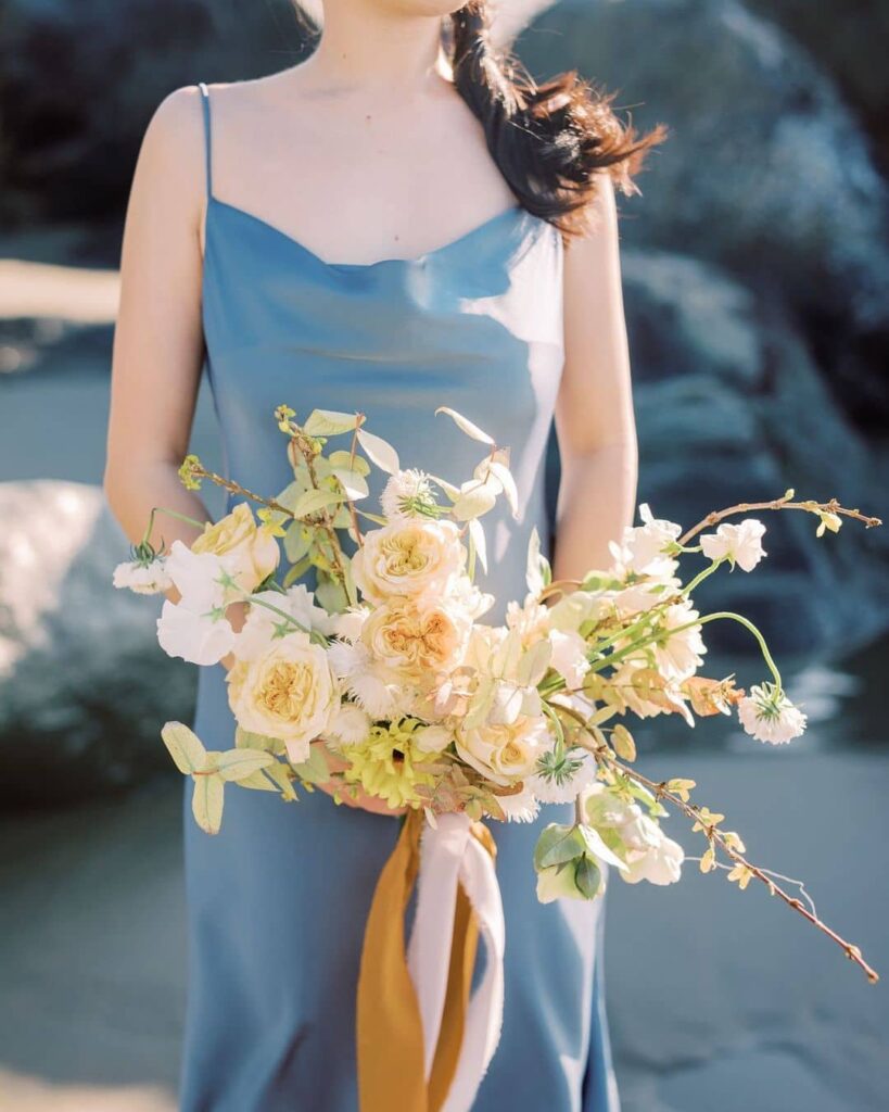 Light blue bridesmaid dress