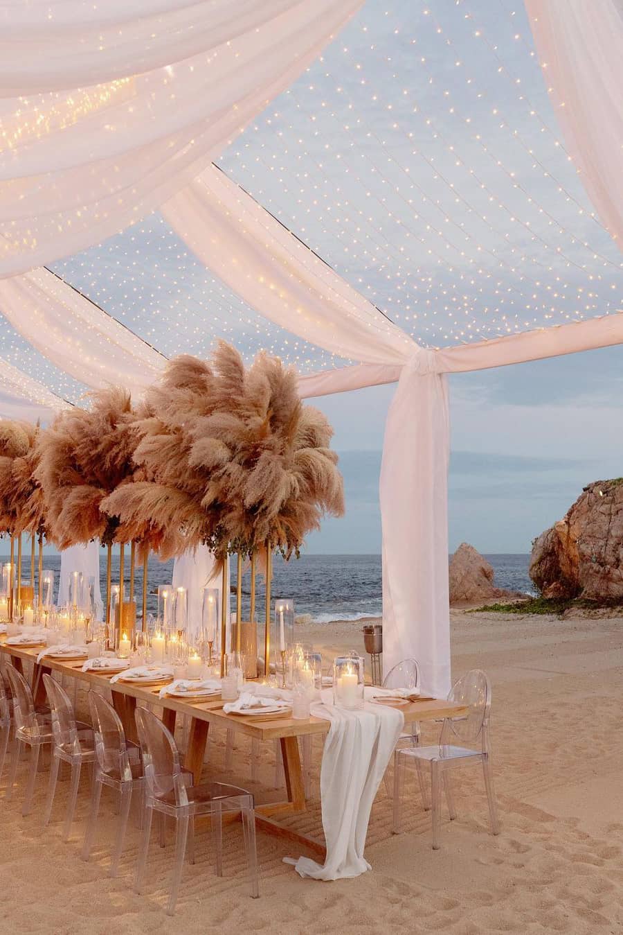 Amazing beach wedding decoration