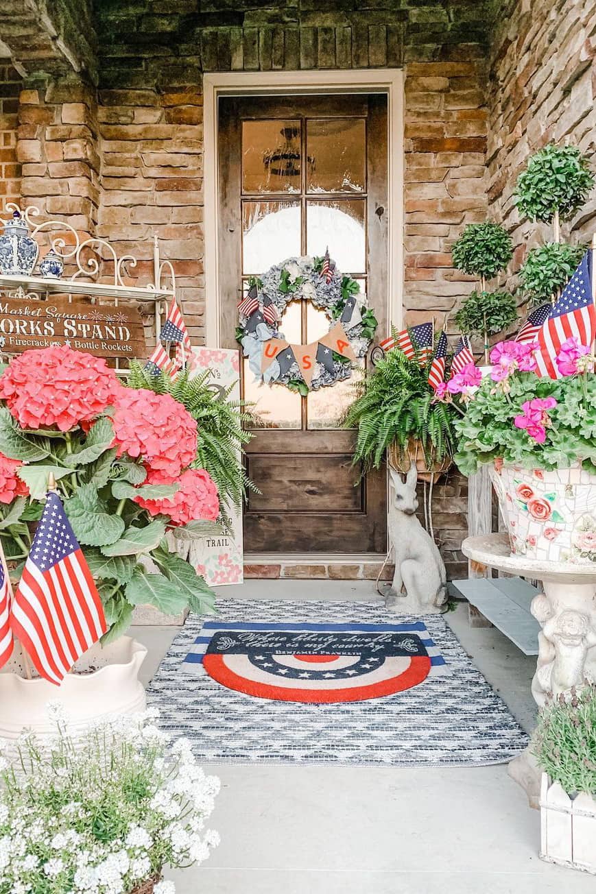 Outdoor porch decoration