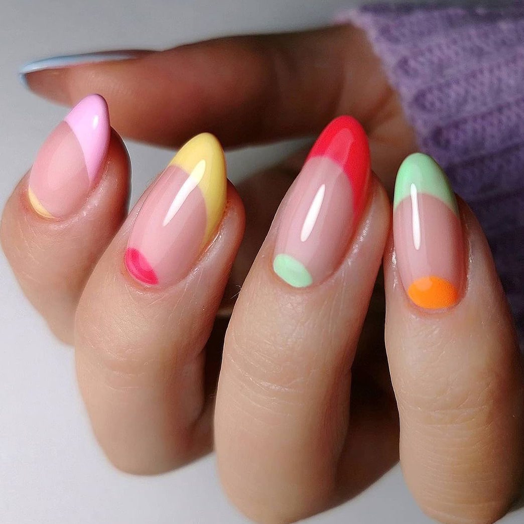 Creative negative space nails