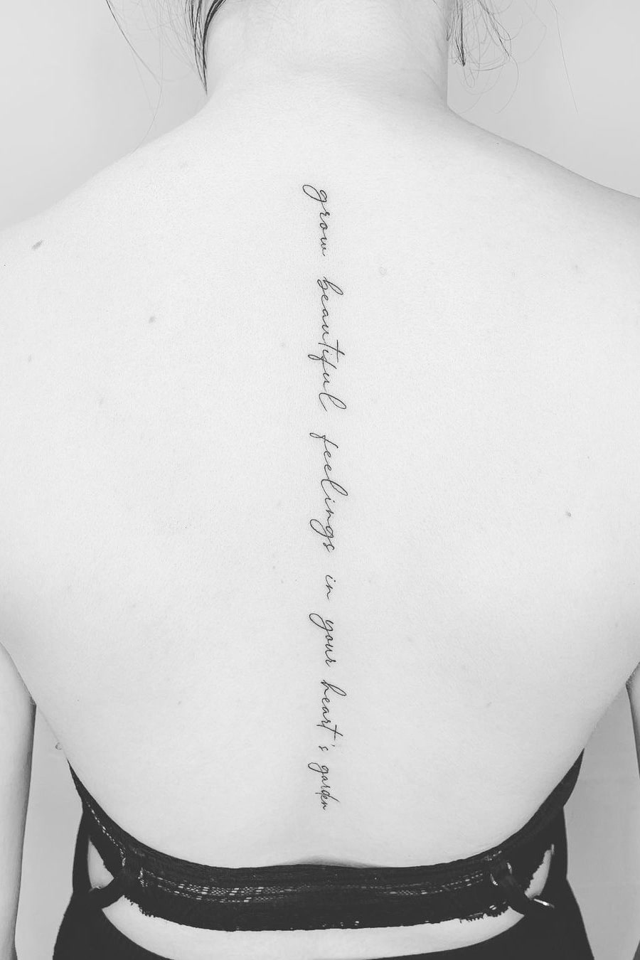 Quote back tattoo