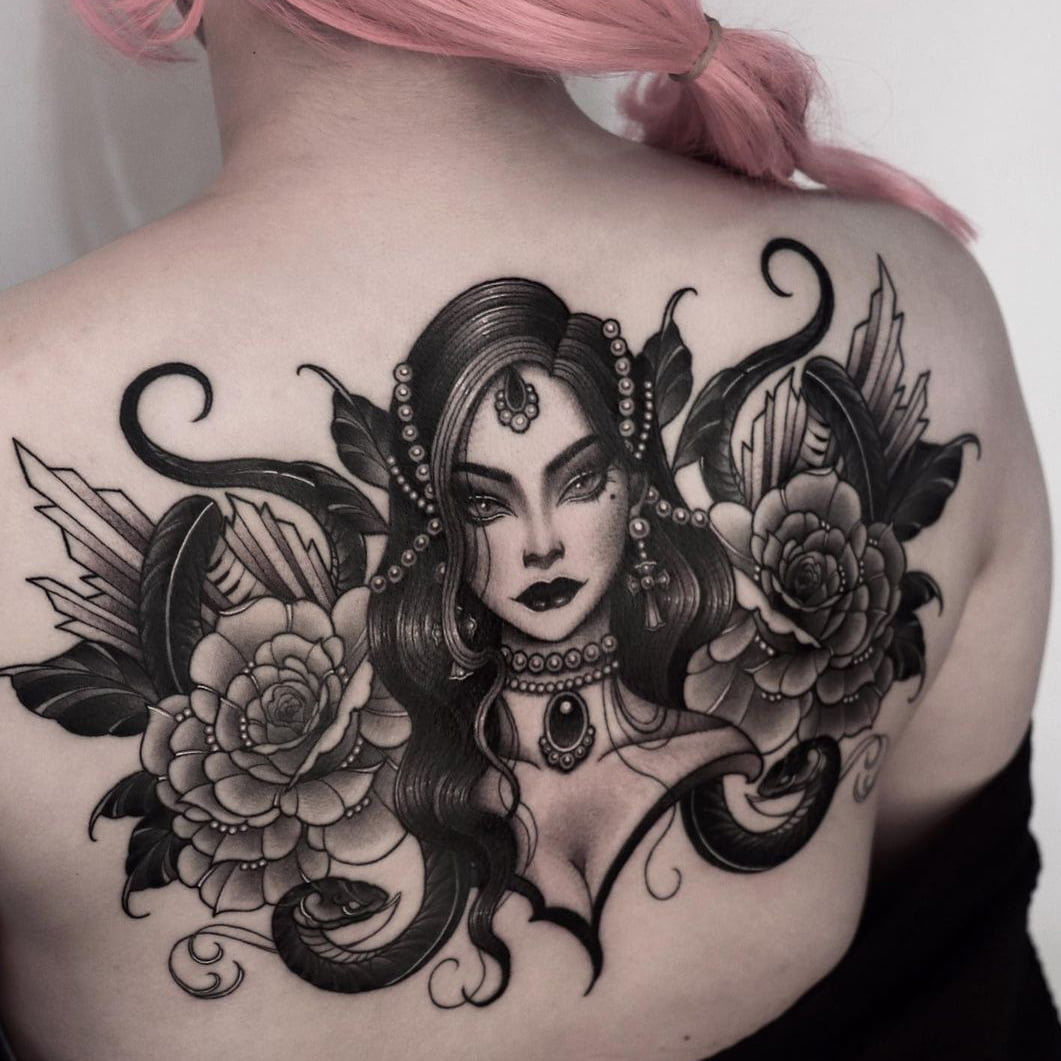 Cool back tattoo