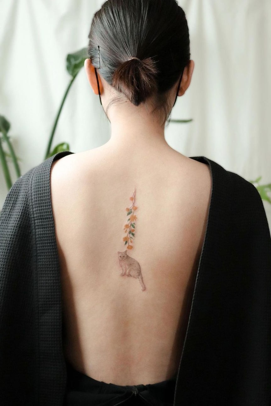 Cute back tattoo
