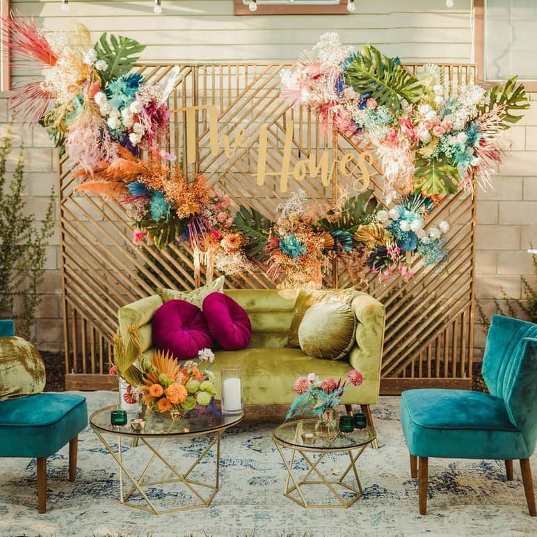 Summer wedding lounge