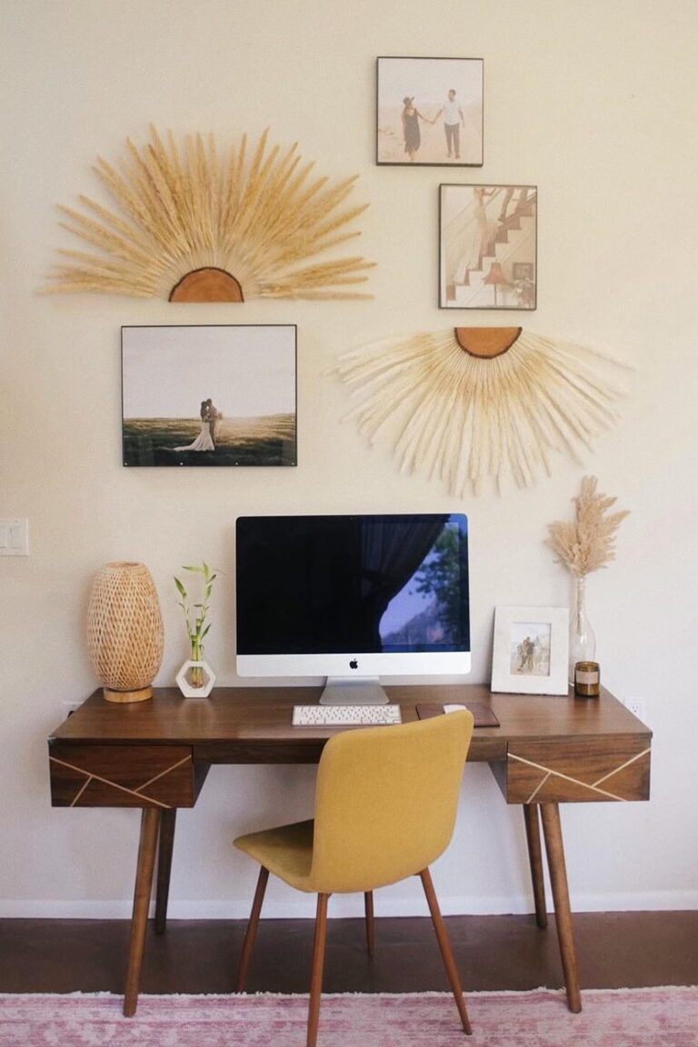 19 Chic Boho Office Decor Ideas IdeasDonuts