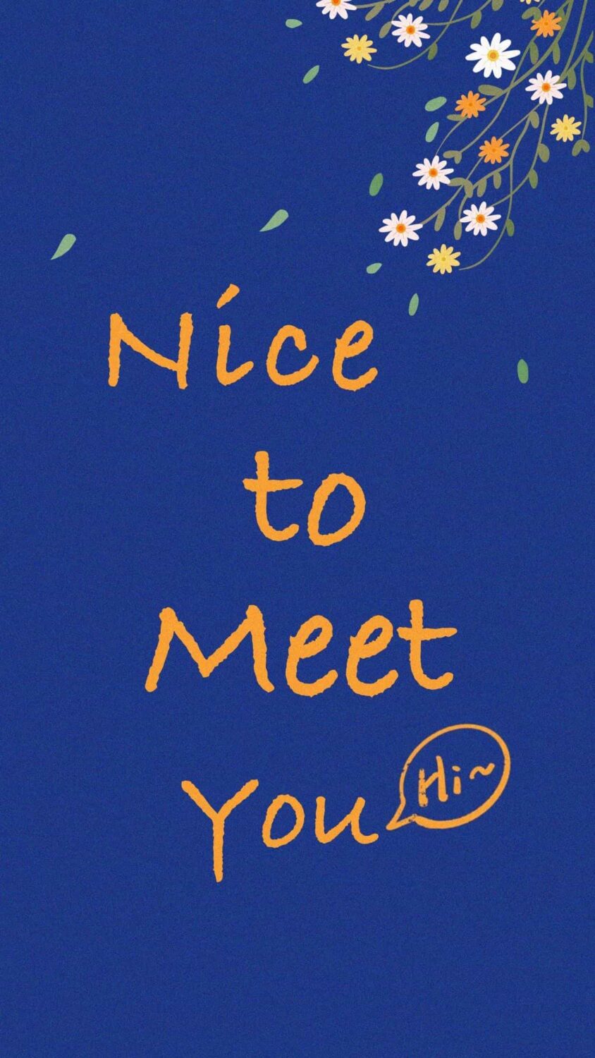 Nice to meet you!