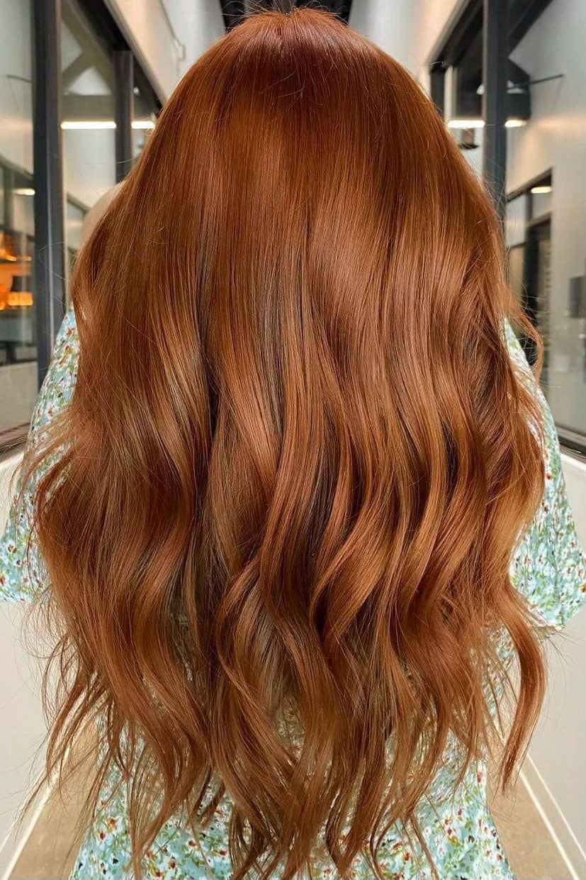 Light red summer hair color