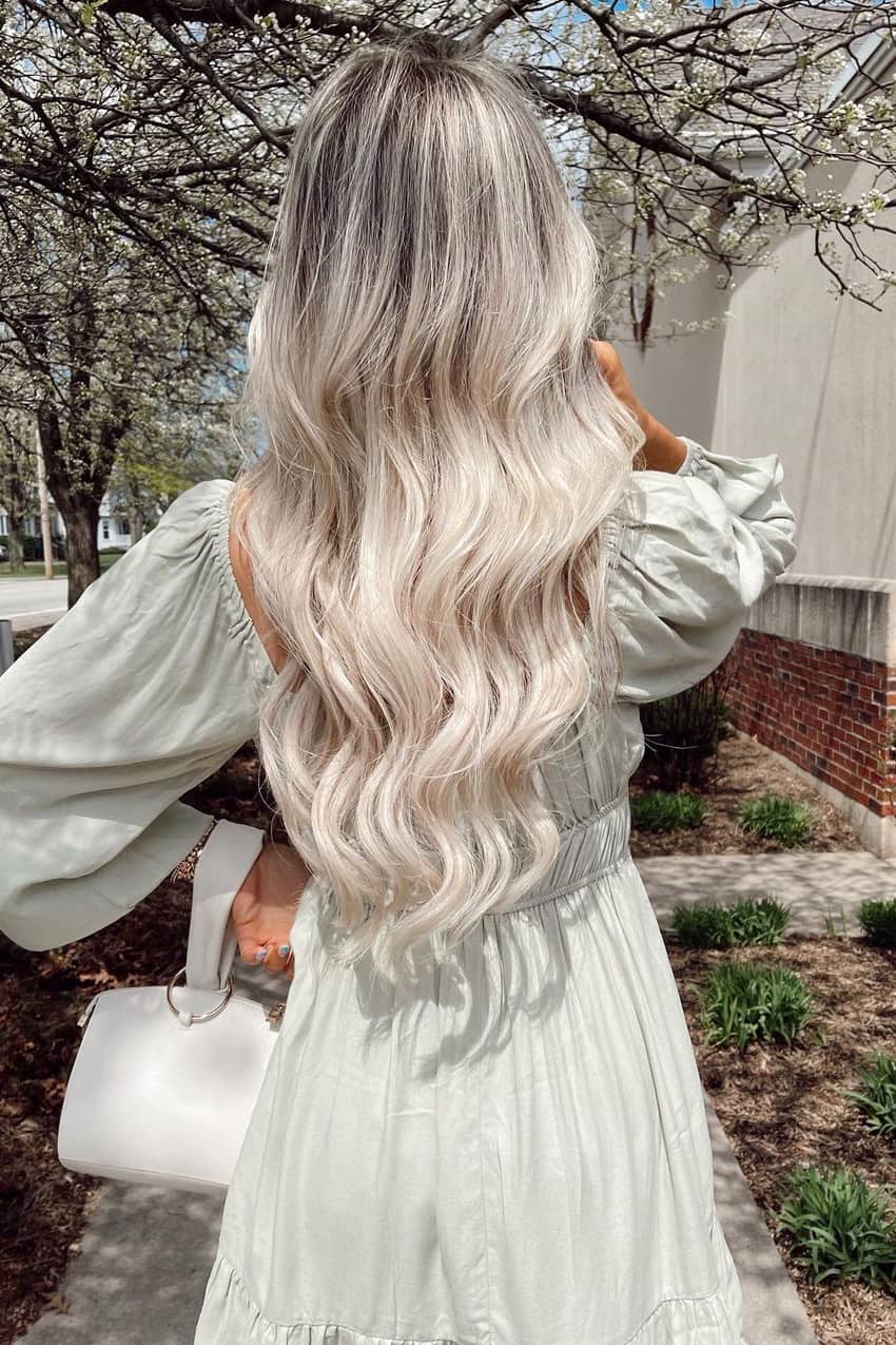 Gray and silver summer hair color