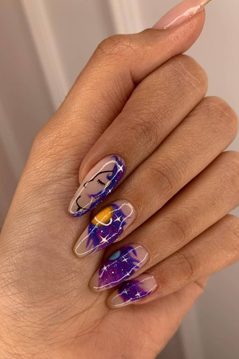 Abstract Galaxy Nails