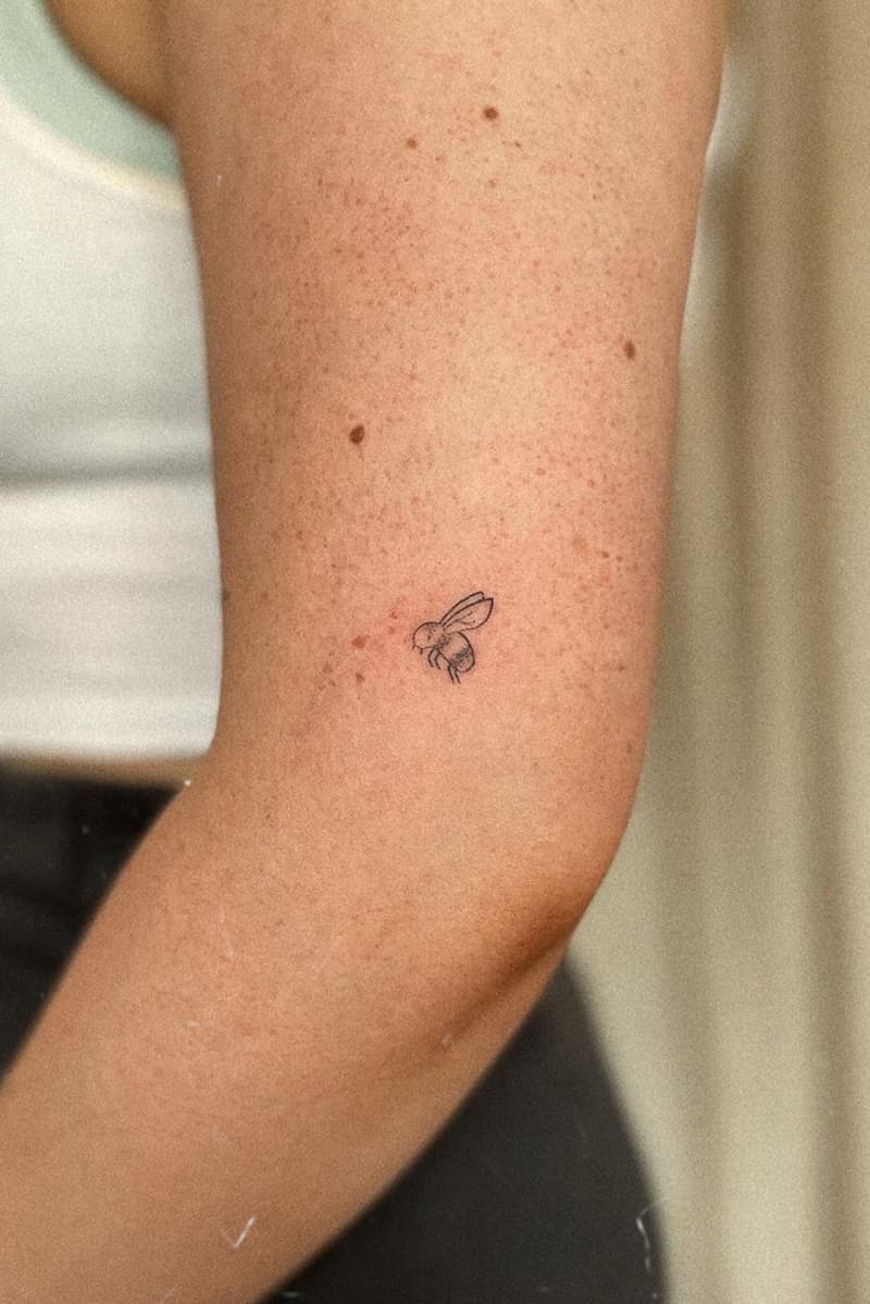 Tiny Bee Tattoo