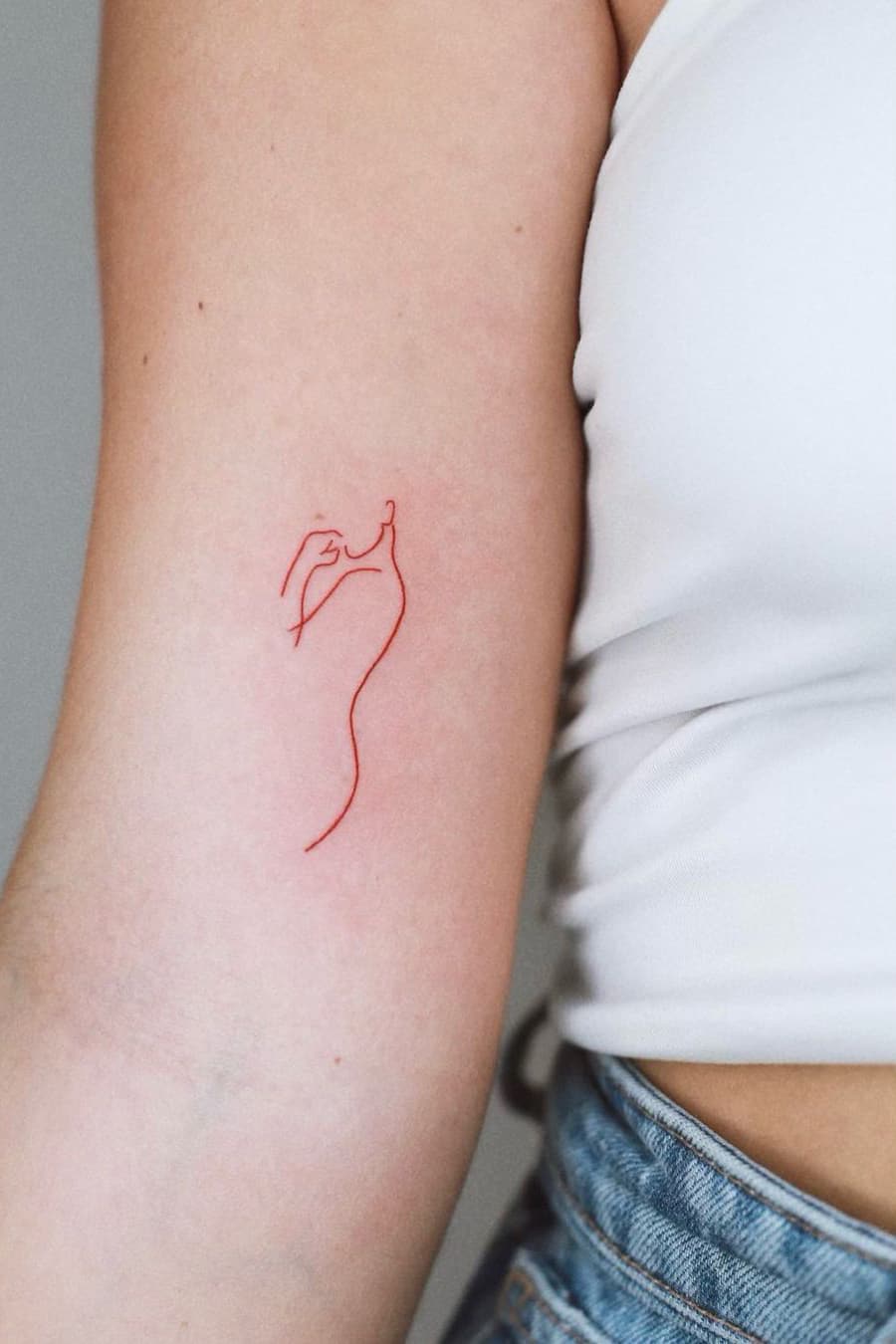 Abstract red tattoo