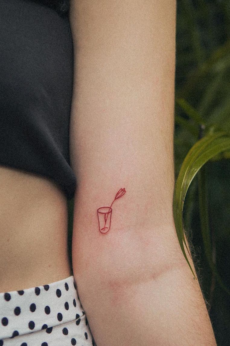 Cute red tattoo