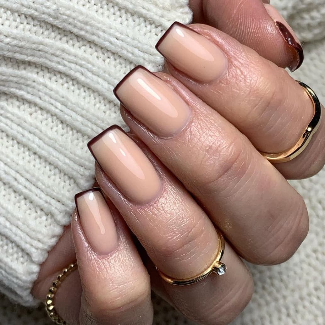 French autumn nails