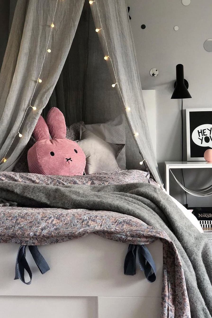 Gray kids room