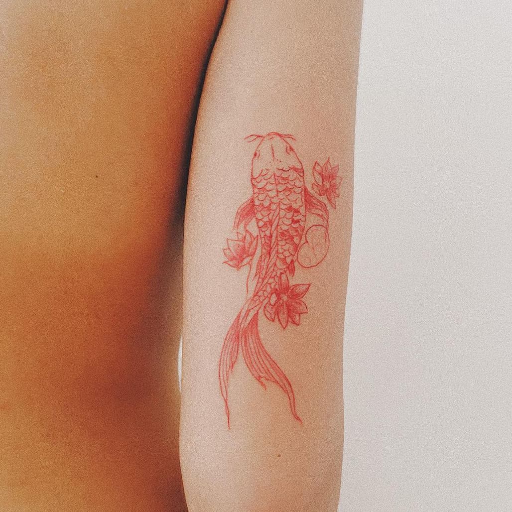 Red Koi Tattoo