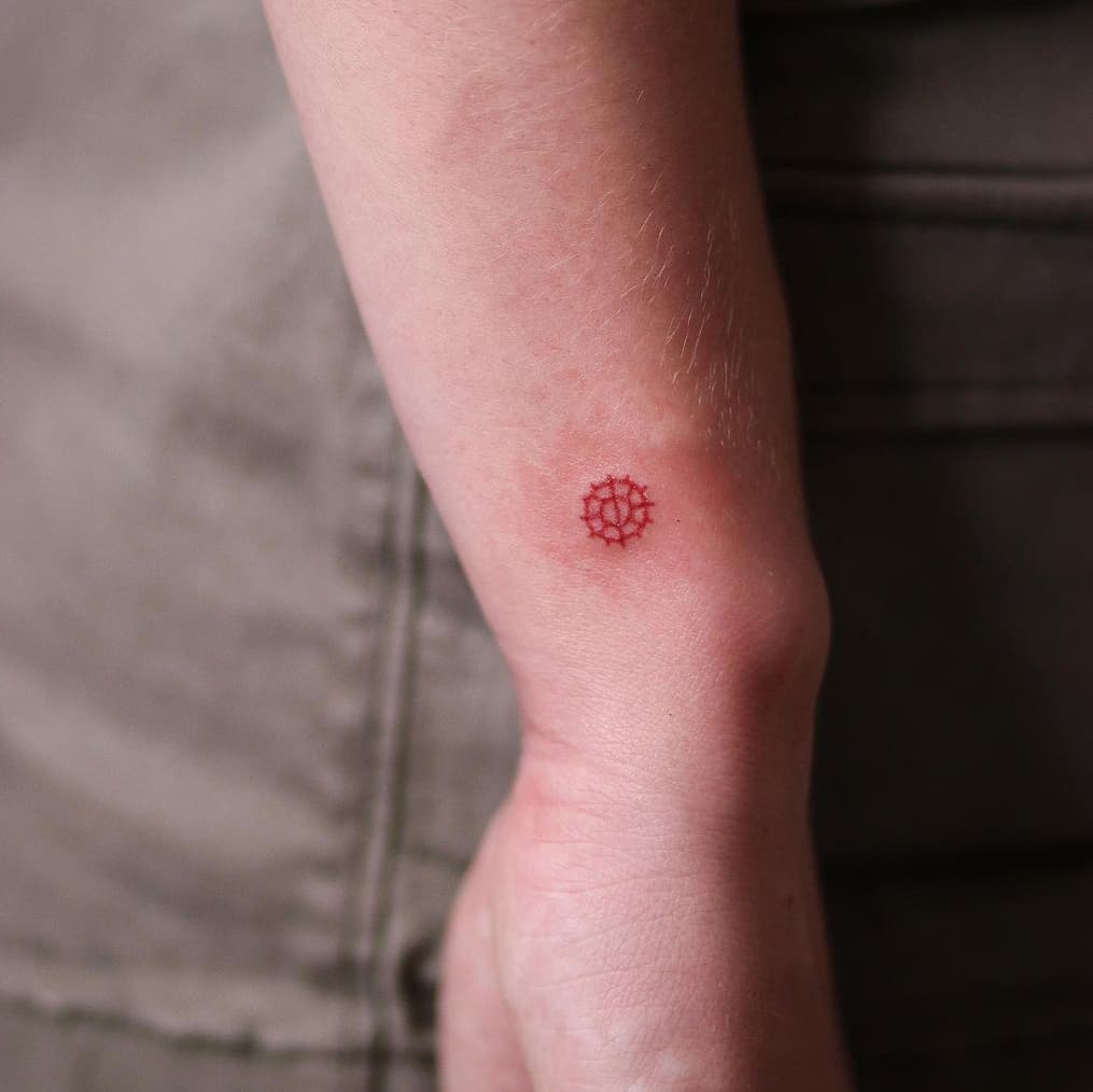 Red symbol tattoo