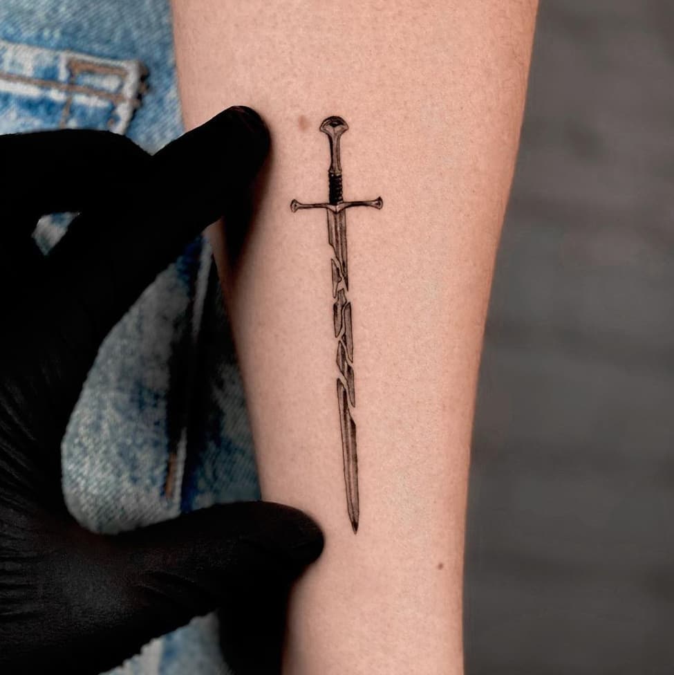 Broken Sword Tattoo