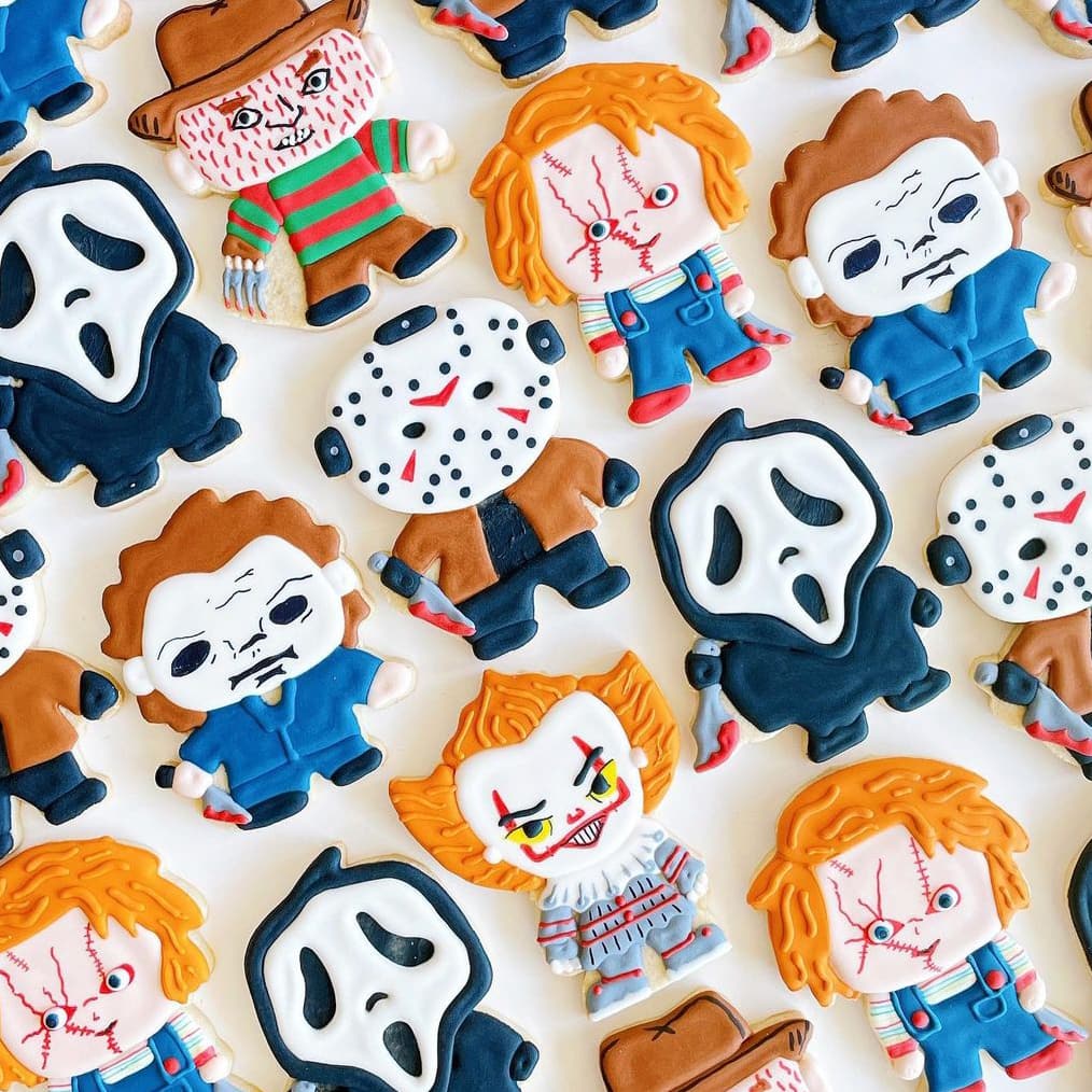 Cartoon Halloween Character Cookies