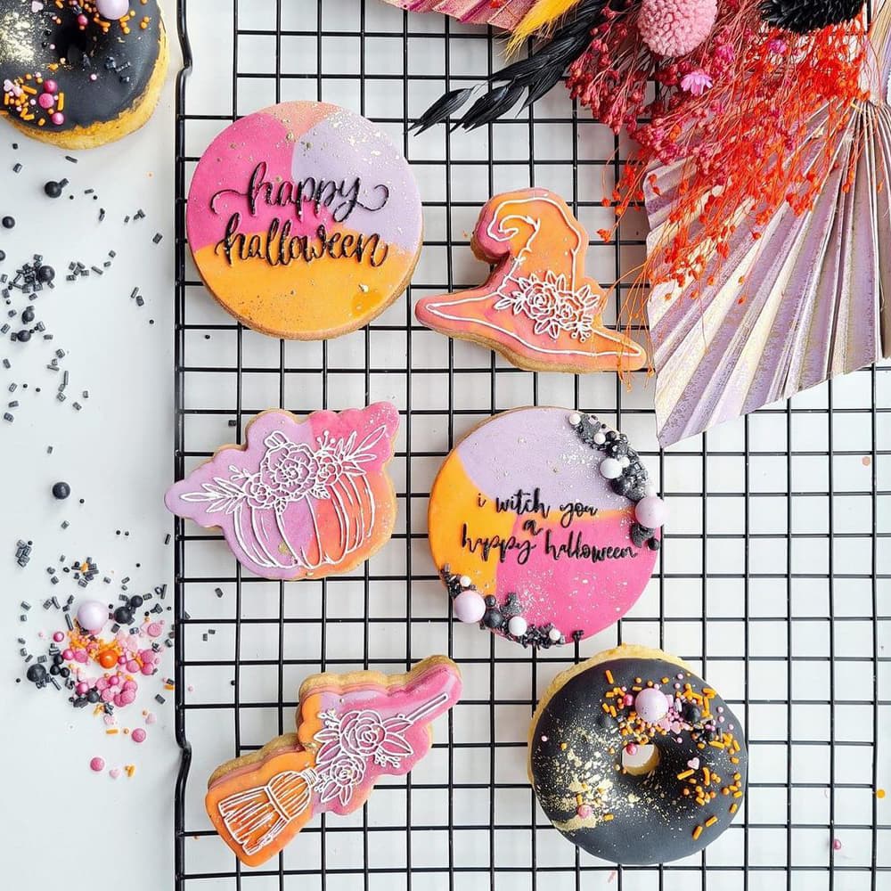 Colorful Halloween Cookies