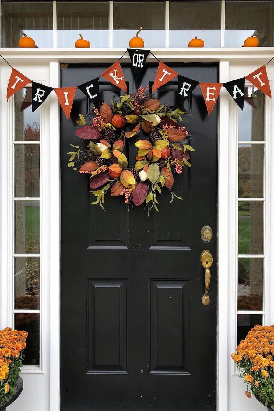 Elegant Halloween Porch